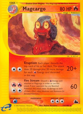Magcargo (17)  - Reverse Holofoil Skyridge - Rare
