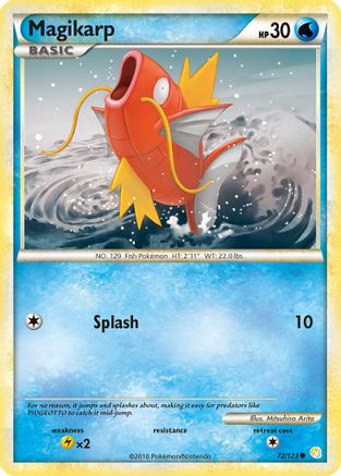 Magikarp 072  - Reverse Holofoil HeartGold SoulSilver - Common