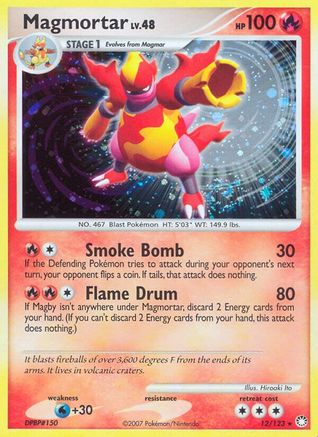 Magmortar  - Holofoil Mysterious Treasures - Holo Rare