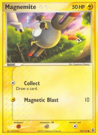 Magnemite 074  - Reverse Holofoil Delta Species - Common
