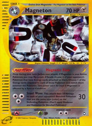 Magneton (H16)  - Holofoil Aquapolis - Holo Rare