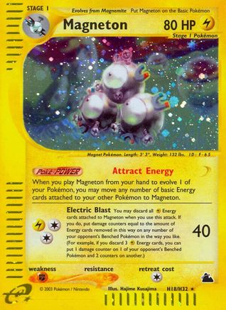 Magneton (H18)  - Holofoil Skyridge - Holo Rare