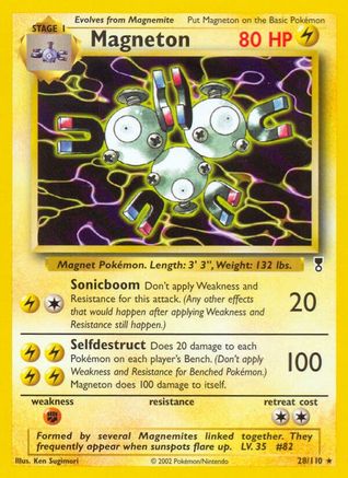 Magneton/110  - Reverse Holofoil Legendary Collection - Rare