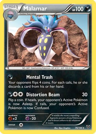 Malamar (76)  XY Base Set - Rare