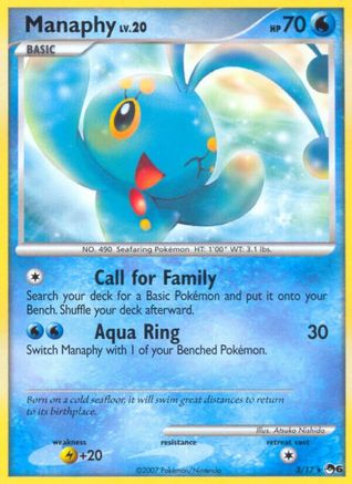 Manaphy 003  POP Series 6 - Rare