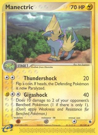 Manectric - 39/109/109  Ruby and Sapphire - Uncommon