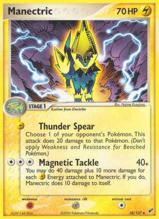 Manectric/107  - Reverse Holofoil Deoxys - Uncommon