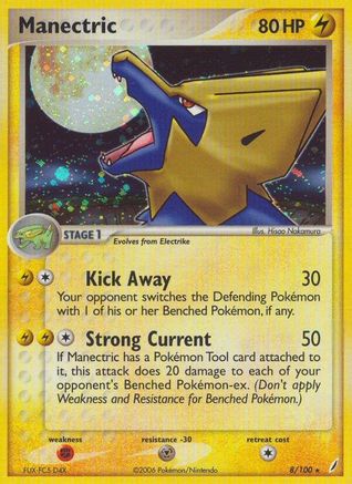 Manectric 008  - Reverse Holofoil Crystal Guardians - Holo Rare