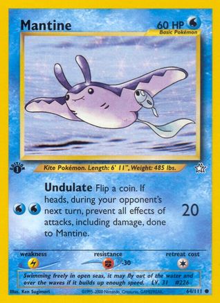 Mantine 064  - 1st Edition Neo Genesis - Common
