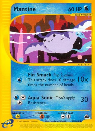 Mantine  - Reverse Holofoil Skyridge - Common