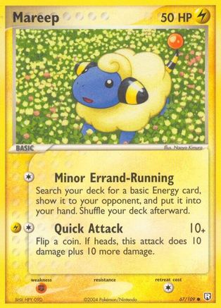 Mareep 067  - Reverse Holofoil Team Rocket Returns - Common