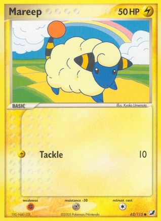 Mareep 062/115  - Reverse Holofoil Unseen Forces - Common