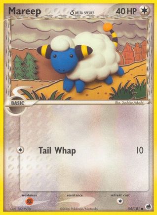 Mareep (Delta Species) 054  Dragon Frontiers - Common