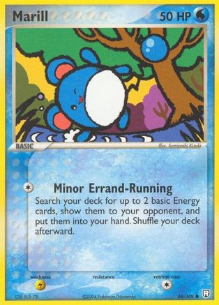 Marill 068  - Reverse Holofoil Team Rocket Returns - Common