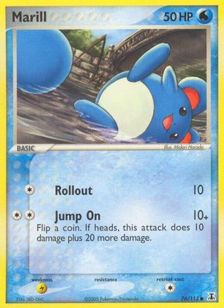 Marill 076  - Reverse Holofoil Delta Species - Common