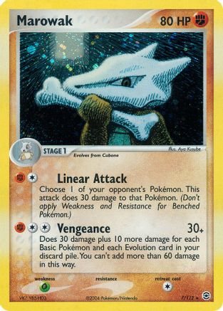 Marowak  - Reverse Holofoil FireRed & LeafGreen - Holo Rare
