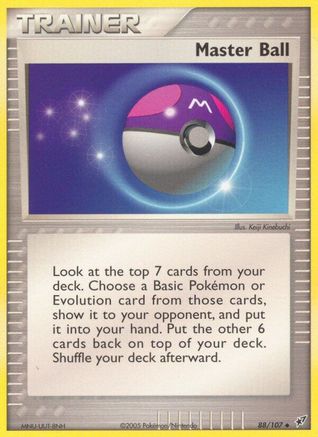 Master Ball  - Reverse Holofoil Deoxys - Uncommon
