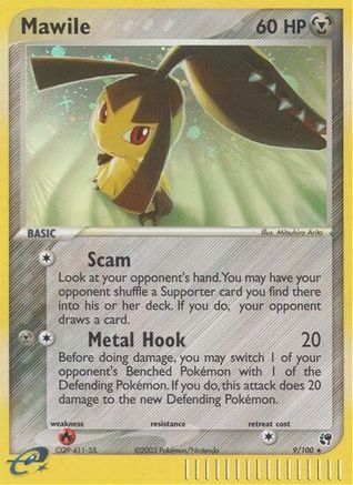 Mawile/100  - Reverse Holofoil Sandstorm - Holo Rare