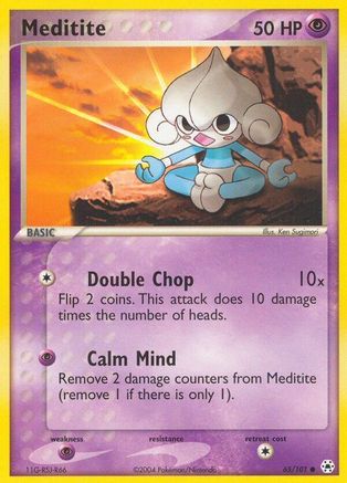 Meditite - 65/101/101  Hidden Legends - Common