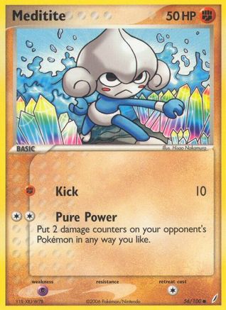 Meditite 056  - Reverse Holofoil Crystal Guardians - Common