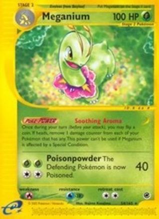 Meganium (54)  - Reverse Holofoil Expedition - Rare