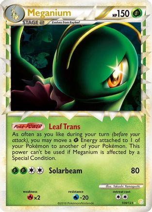 Meganium (Prime) 109  - Holofoil HeartGold SoulSilver - Ultra Rare