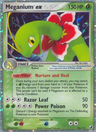 Meganium ex  - Holofoil Unseen Forces - Ultra Rare