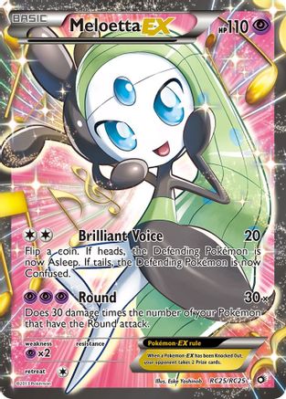 Meloetta EX (Full Art) (RC25/113) [Legendary Treasures Radiant Collection] Holofoil - Ultra Rare