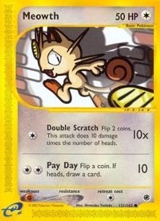 Meowth 121  Expedition - Common