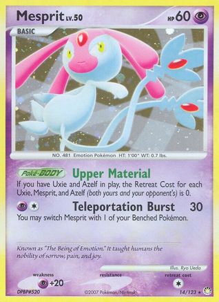 Mesprit/123  - Holofoil Mysterious Treasures - Holo Rare