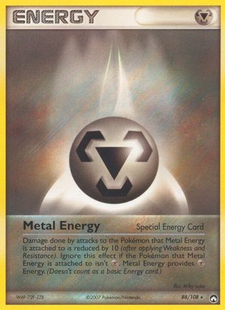 Metal Energy (Special)  - Reverse Holofoil Power Keepers - Rare