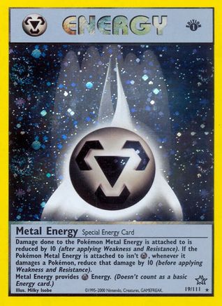 Metal Energy 019  - 1st Edition Holofoil Neo Genesis - Holo Rare