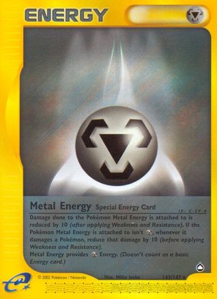 Metal Energy  - Reverse Holofoil Aquapolis - Rare