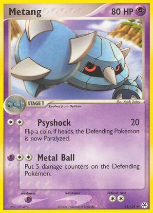 Metang - 43/101/101  Hidden Legends - Uncommon