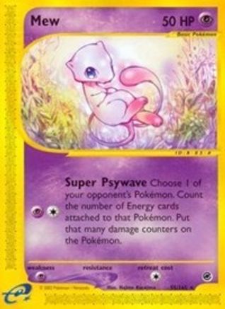 Mew (55)  - Reverse Holofoil Expedition - Rare