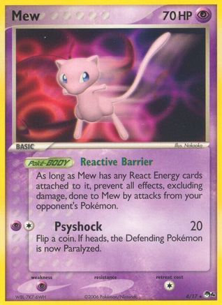 Mew/017  POP Series 4 - Rare