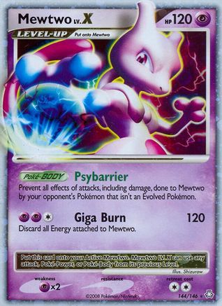 Mewtwo LV.X  - Holofoil Legends Awakened - Ultra Rare