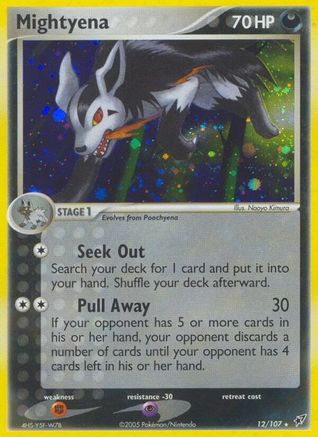 Mightyena  - Reverse Holofoil Deoxys - Holo Rare