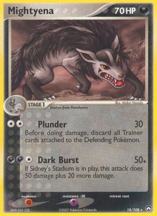 Mightyena  Power Keepers - Rare