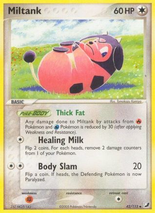 Miltank  - Reverse Holofoil Unseen Forces - Uncommon