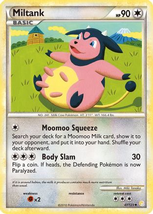 Miltank 047  - Reverse Holofoil HeartGold SoulSilver - Uncommon
