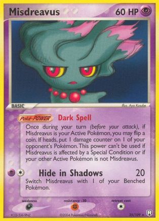 Misdreavus 025  Team Rocket Returns - Rare
