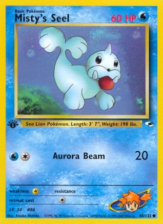 Misty's Seel 088  - 1st Edition Gym Heroes - Common