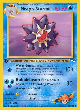 Misty's Starmie 056  - 1st Edition Gym Heroes - Uncommon