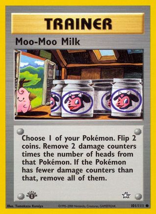 Moo-Moo Milk 101  - 1st Edition Neo Genesis - Common