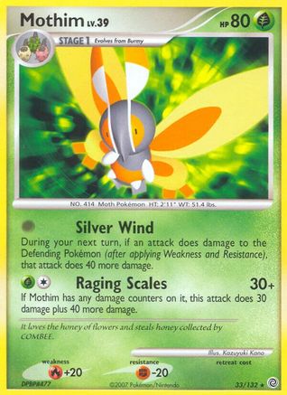 Mothim  - Reverse Holofoil Secret Wonders - Rare