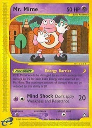 Mr. Mime (95b) (95b) 95b  - Reverse Holofoil Aquapolis - Common