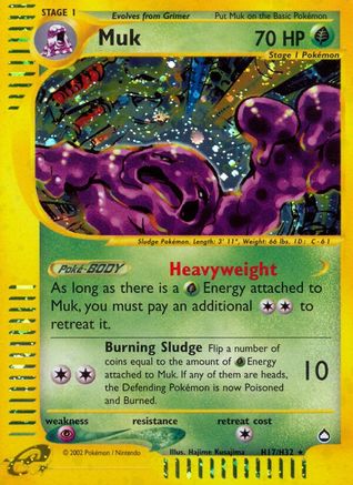 Muk (H17)  - Holofoil Aquapolis - Holo Rare