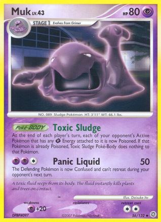 Muk  - Reverse Holofoil Secret Wonders - Uncommon