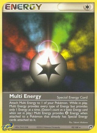 Multi Energy/100  - Reverse Holofoil Sandstorm - Rare